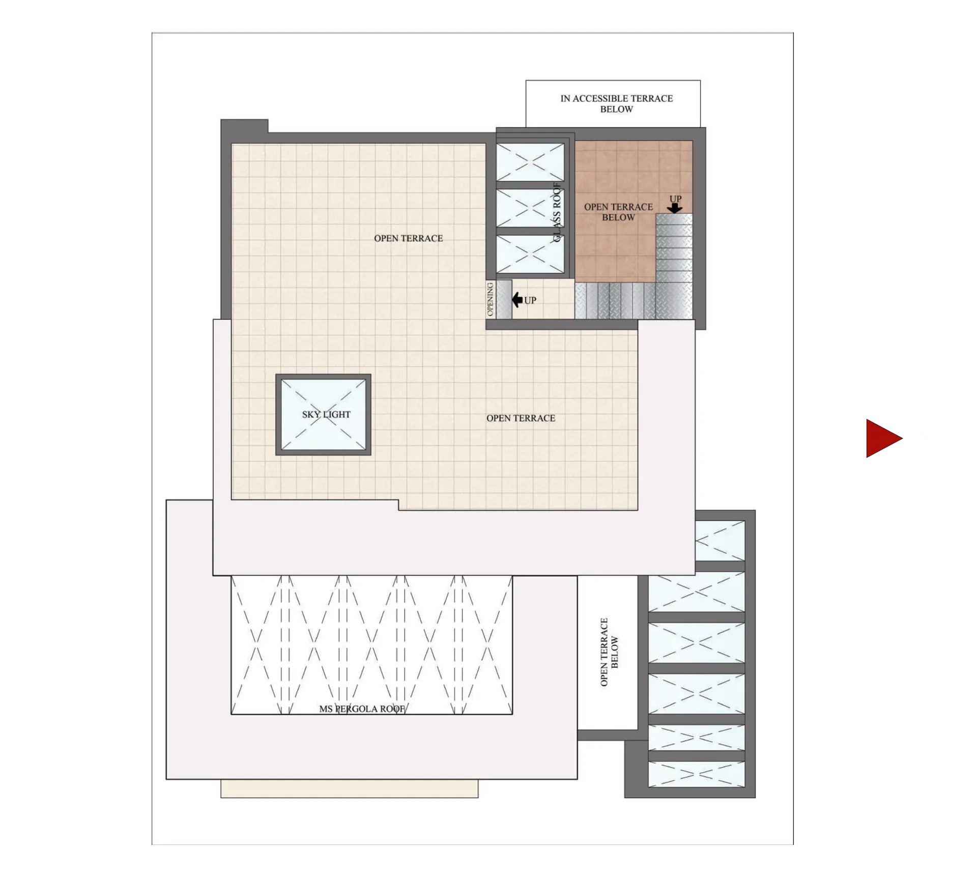 TYPE A | EF | SALE AREA: 314.45 SQ.M. / 3385 SQ.FT. | CARPET AREA: 222.87 SQ.M. / 2399 SQ.FT. | ROOF FLOOR