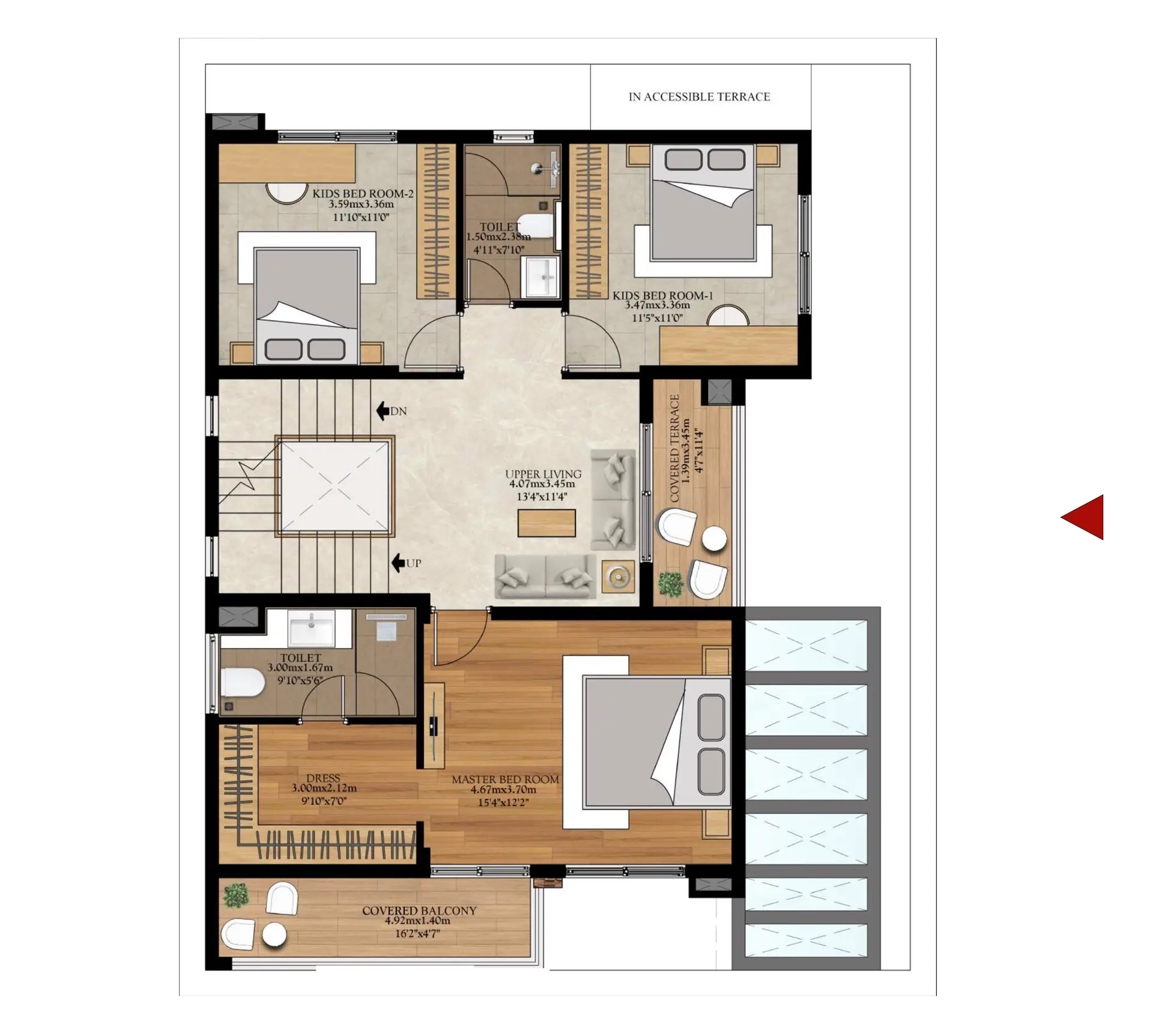 TYPE A | WF | SALE AREA: 314.45 SQ.M. / 3385 SQ.FT. | CARPET AREA: 222.39 SQ.M. / 2394 SQ.FT. | FIRST FLOOR