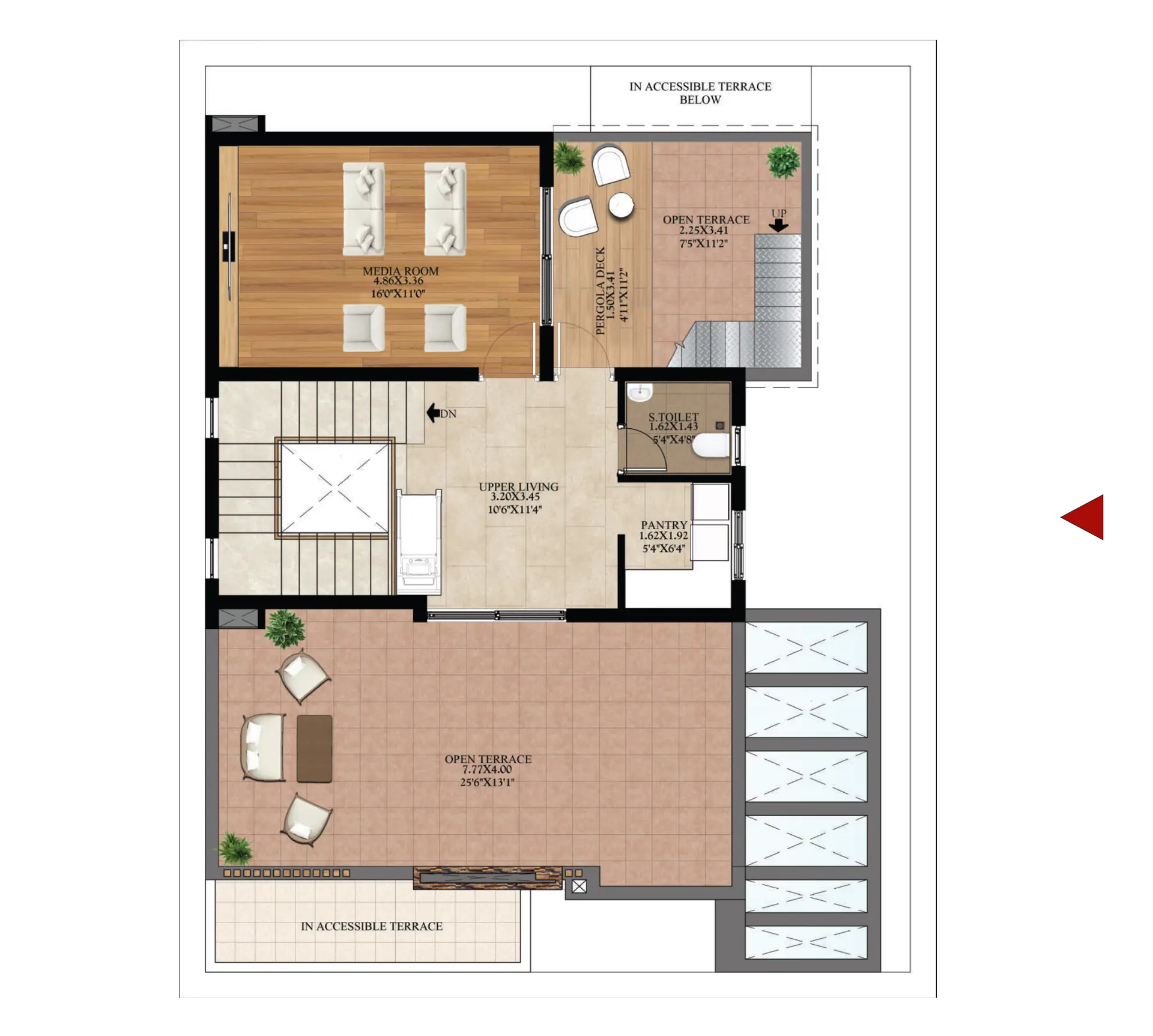 TYPE A | WF | SALE AREA: 314.45 SQ.M. / 3385 SQ.FT. | CARPET AREA: 222.39 SQ.M. / 2394 SQ.FT. | SECOND FLOOR