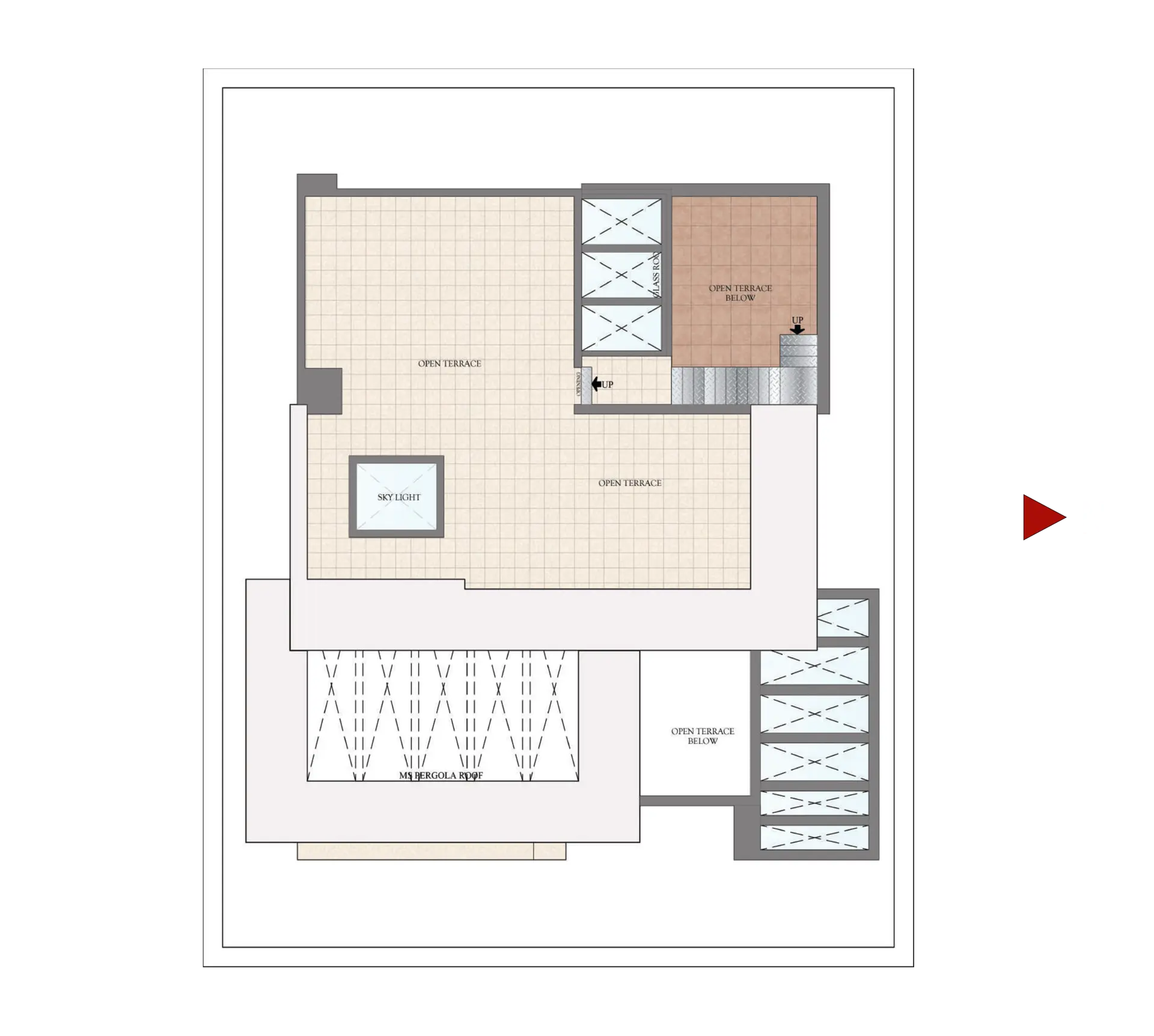 TYPE B | EF | SALE AREA: 384.34 SQ.M. / 4137 SQ.FT. | CARPET AREA: 279.46 SQ.M. / 3008 SQ.FT. | ROOF FLOOR