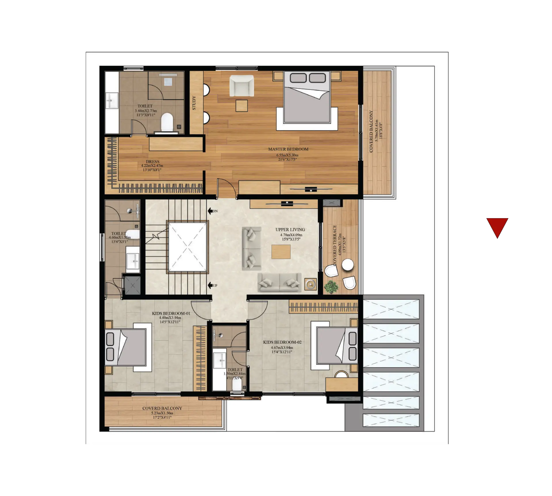 TYPE D | NF | SALE AREA: 528.64 SQ.M. / 5690 SQ.FT. | CARPET AREA: 399 SQ.M. / 4176 SQ.FT. | FIRST FLOOR